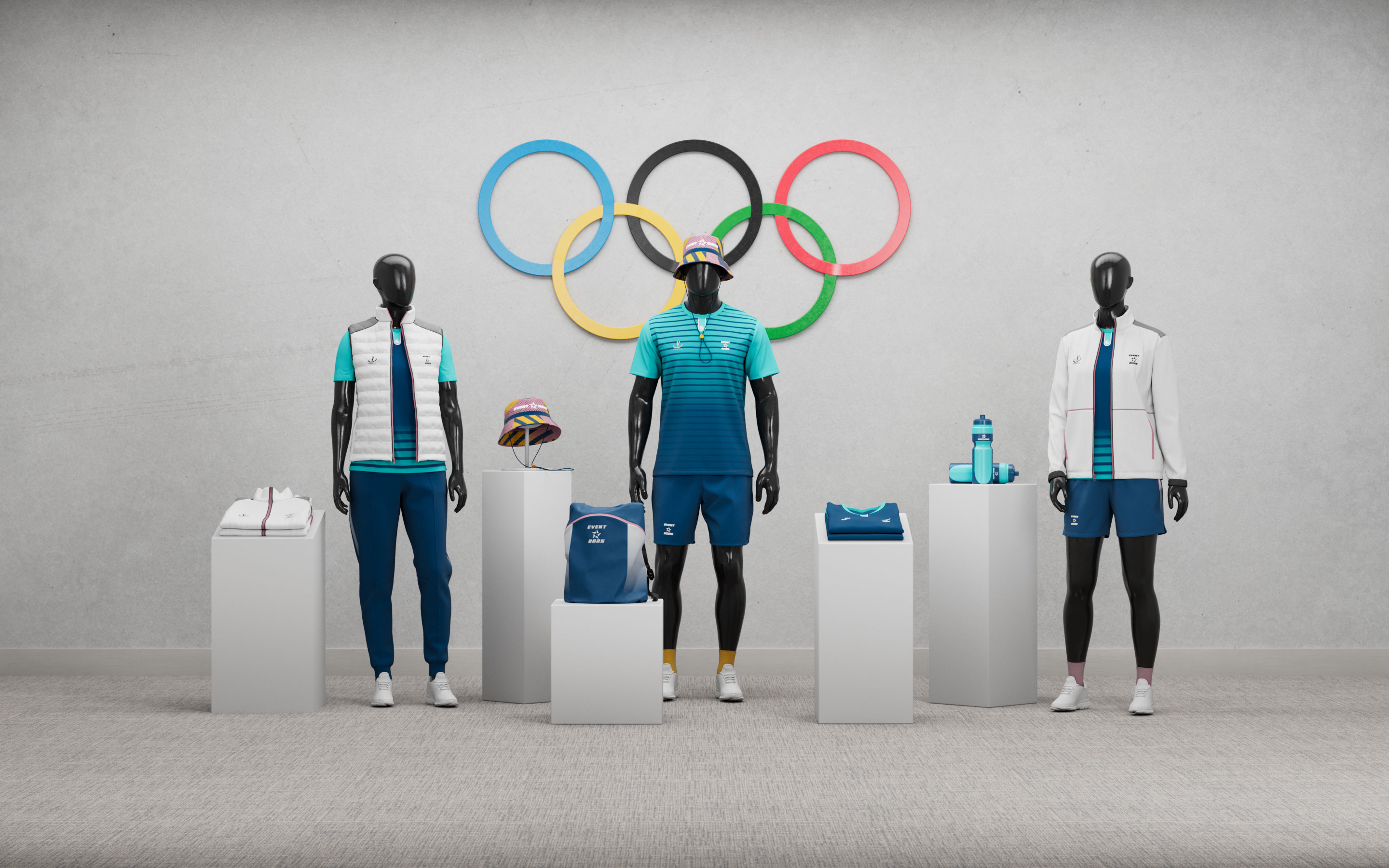 Custom sport event merchandise designed with Hutter Products’ 3D configurator